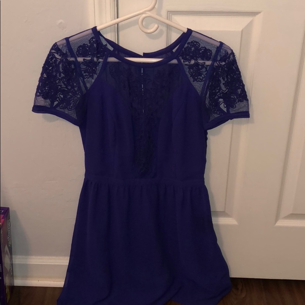 Sweetest deep blue dress!